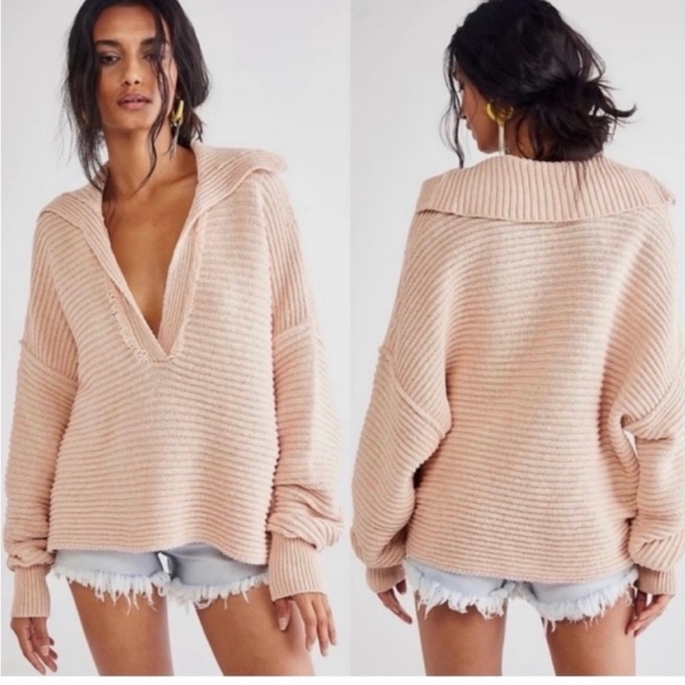 Free People-Marlie Pullover Sweater
Soft Pink size XL